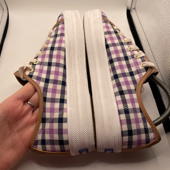 Keds Kate Spade NY triple kick Plaid Sneakers size 9 - Picture 7 of 9